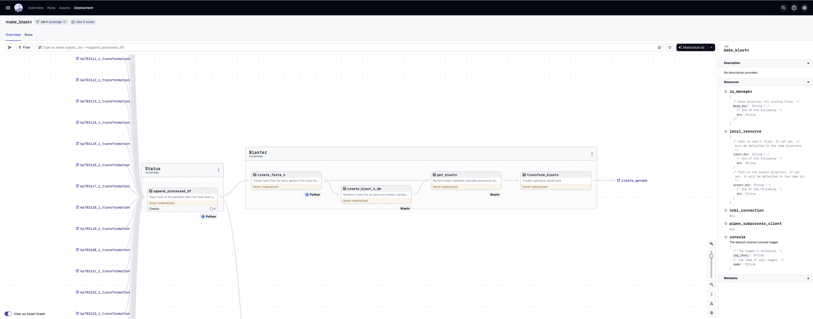 Overview - Blastn Job