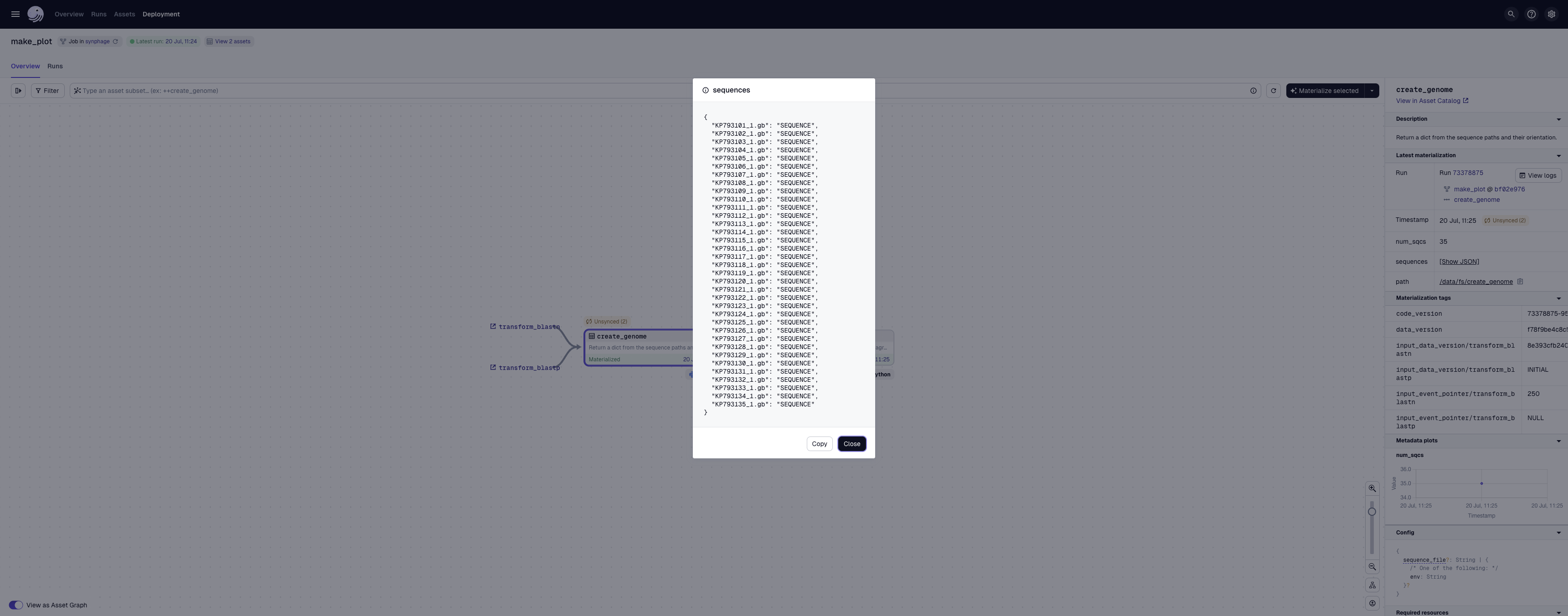 Sequences - Plot Job